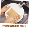 KOMBIUDA 4Pcs Natural Loofah Dish Scrubber Multi Functional Cleaning Sponge