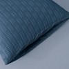 JELLYMONI 2 Pack Blue Pillowcases Standard Size, Soft Microfiber Knitted