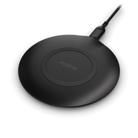 ZAGG mophie Essentials Wireless Charger Pad [15W] for Qi-Enabled Devices, USB-C Devices, Charges Through Lightweight Cases (Black)