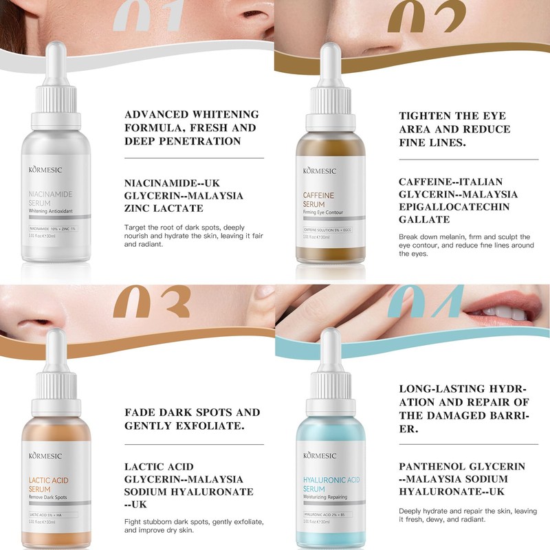 ARCHIDATE Smooth Skin Moisturising Face Serum Skin Care Set