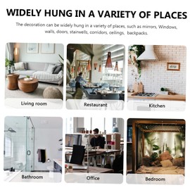 VILLFUL Cute Car Hanging Ornament 2pcs Resin Mushroom Charms Evil Eye Decor Wall Office Home