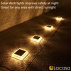 Lacasa Solar Deck Lights, 4 Pack 30LM LED Dock Light