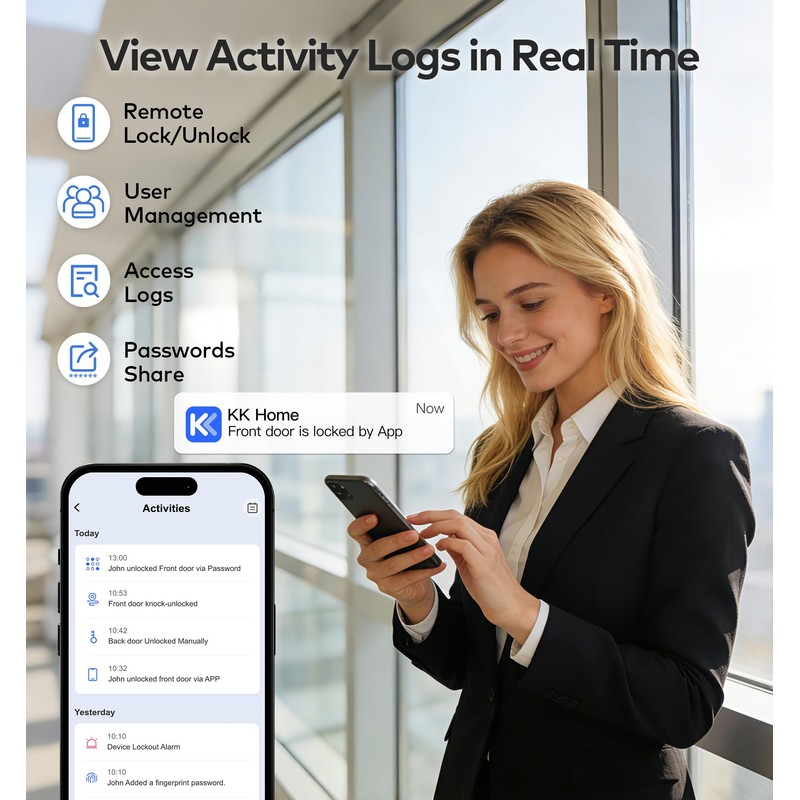 TEEHO G1 Gateway for Smart Door Lock with Smart Plug,