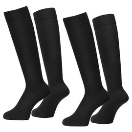 VAXPOT VA-5700 Travel Compression Socks, 2 Pairs Set, For Flight Socks, Night Bus, Airplanes, Desk Work, Antibacterial, Deodorizing, Unisex