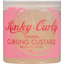 U/S/Kinky Curly Curl Cusard Gel 8oz - Definition Enhancing, Frizz-Fighting Formula for Textured Curls