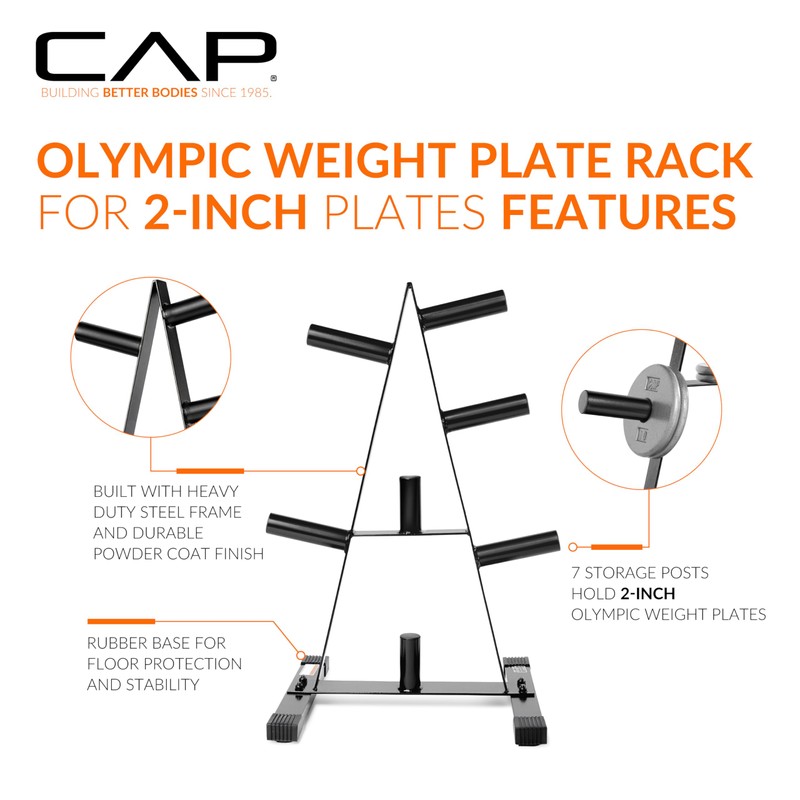 CAP Barbell Olympic 2-Inch Plate Rack
