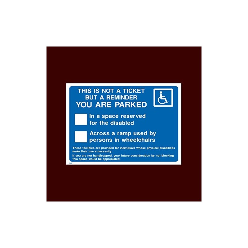 This is not a ticket, but a reminder, You are