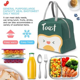 Waterproof Foldable Lunch Bag for Women, Lunch Bag, Men, Cute Insulated Reusable Lunch Cool Bags, Children and Students, Travel, Picnic, School