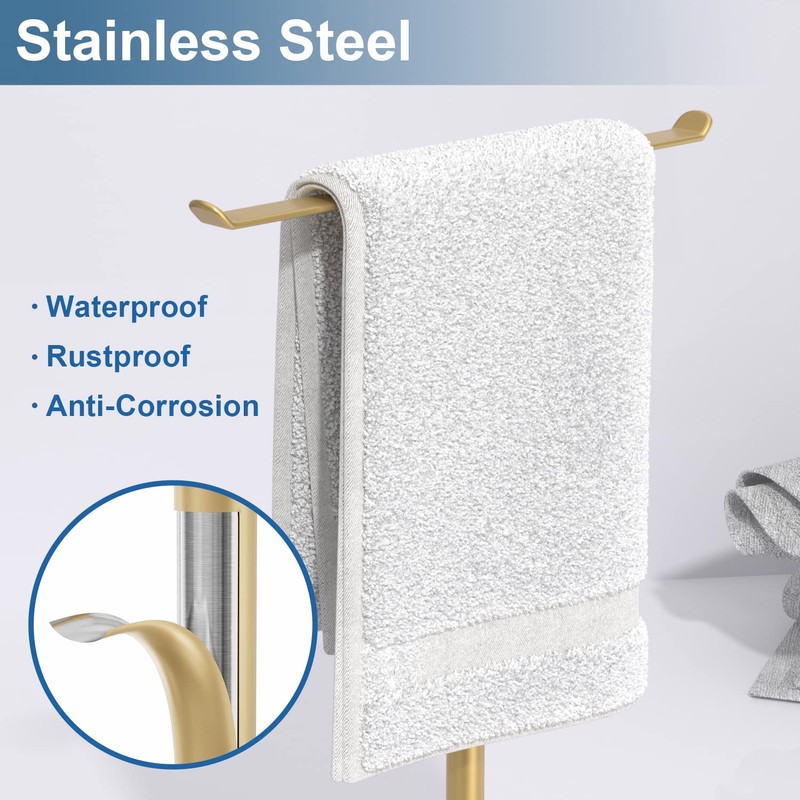 Towel Rack T-Shape Hand Towel Holder for Bathroom, Lightweight Bathroom