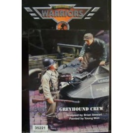 Verlinden Productions WARRIORS 1/35 WWII Greyhound Crew Tanker 2pc RESIN Model Figures Diorama 35221