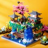 SAMYBLOCKS 3600PCS Micro Mini Blocks Peach Blossom Pond Bonsai Tree