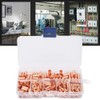 Copper Connecting Tube, 250 Pcs Red Copper Connecting Tube, 6mm