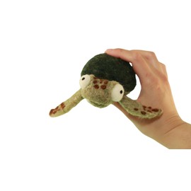 Woolbuddy Sea Animal Needle Felting Kit, Felt Animal Kit, Handmade, Felting Wool with 2 Felting Needles and Instruction (Sea Turtle)