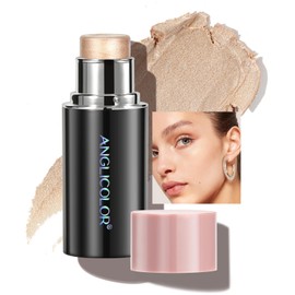Anglicolor Highlighter Stick, Blendable Makeup, Smooth and Long Lasting, Brightening Effect, Fragrance of Flowers, Better for Fair Skin