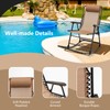 Tangkula Outdoor Folding Rocking Chair, No Assembly Required, Foldable Rocker