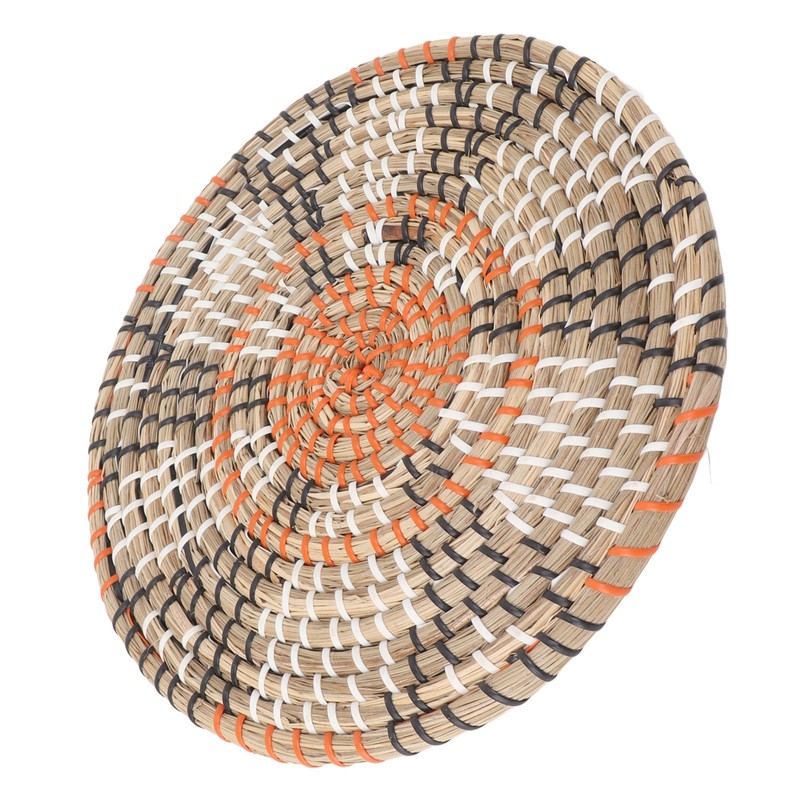 Grass Woven Placemats Nordic Style Innovative Round Placemats for Dining