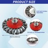 WENORA 3 Pack Wire Wheel Brush for Angle Grinder, 4