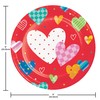 Trendware Vivacious Valentine Dinner Plates, 24 Count