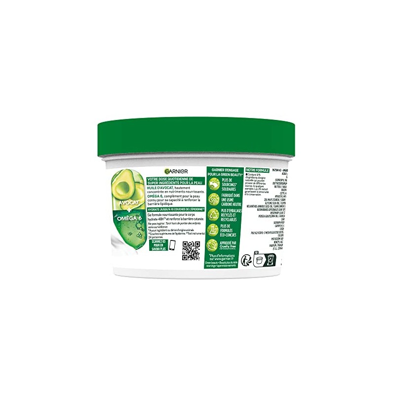 Garnier Body Superfood Avocado Omega 6 Nourishing Body Cream