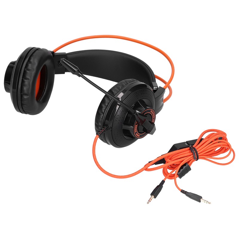 Gaming Headset Adjustable Lightweight Game Headphones with Microphone Volume Control
