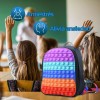 Bluelander Mochila Para Niños Pop It Antiestrés De Silicona Lonchera