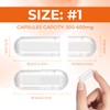 AngtaiJN Empty Gelatin Capsules Size 1 Clear Empty Capsules for
