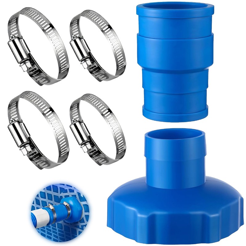 Surface Skimmer Small Strainer Hose B Adaptor, 1 1/2in Pool