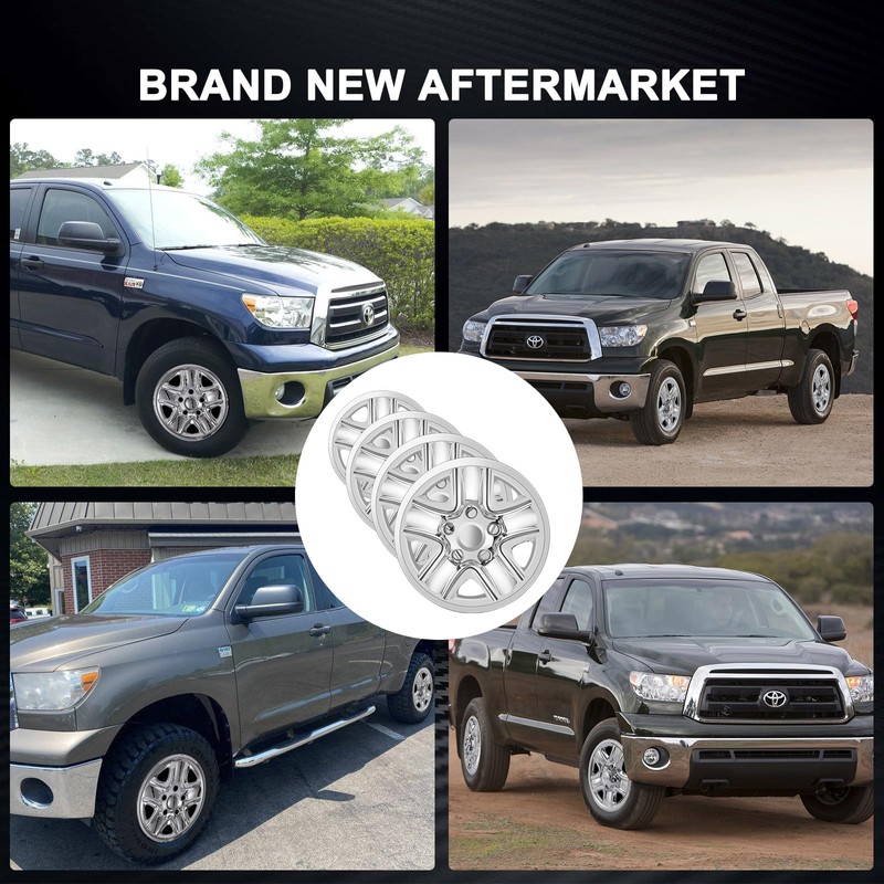 TULALUX Wheel Skins Compatible with Toyota Tundra 2007-2021; 18 inch