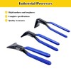 ORIGINTECH 3-Piece Hand Seamers Sheet Metal Tools, Straight, 45°, and