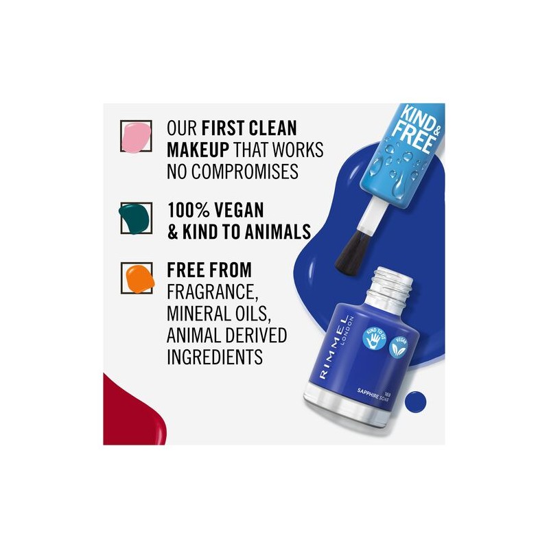 Rimmel Kind & Free Nail Polish #169 Sapphire Soar