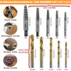 14Pcs Screw Extractor and Left Hand Drill Bits Set, Easy