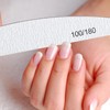 10X Professional Nail Files, 100/180 Grit Double Sided Emery Board
