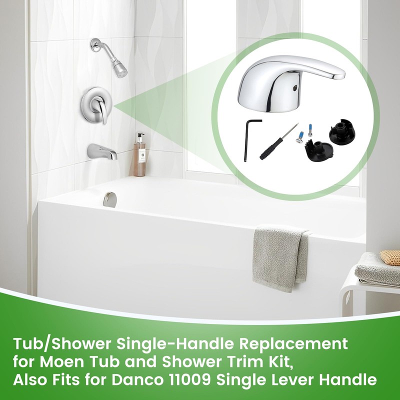 Replacement for Moen 100657 Lever Shower Handle, Compatible with Moen