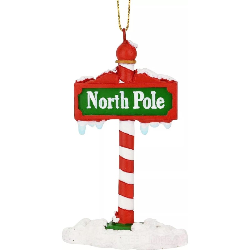 Tree Buddees The North Pole Sign Covered in Snow Cute