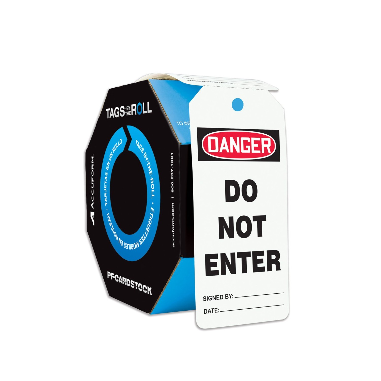 Accuform TAR104 Tags by-The-Roll Safety Tags, Legend