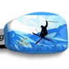 GogglesCover Premium: Protective ski and snowboard goggles cover, blue mountain