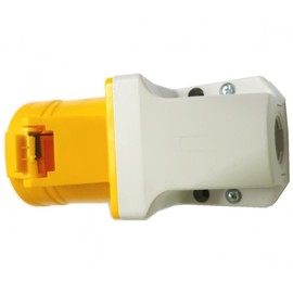 Wall Panel Mounted Socket 16 Amp 110 Volt Yellow IP44 Generator Alternator New