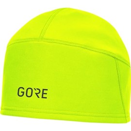 GORE Wear Winddichte Herren Fahrrad-Mütze, M WINDSTOPPER Beanie, Größe: ONE, Farbe: Neon-Gelb, 100340