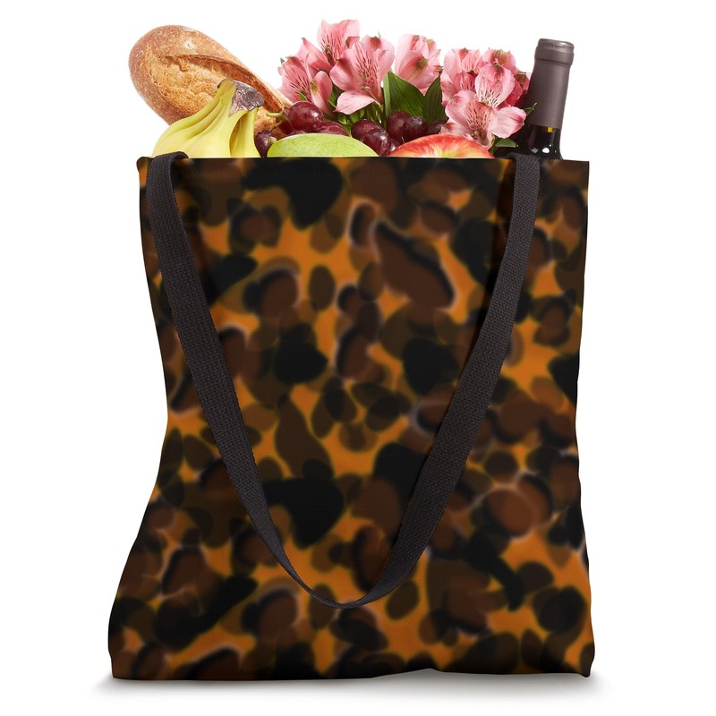Orange Tortoise Shell Pattern - Brown Tortoiseshell Tote Bag