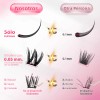 Gorgeous Olivia 88 Piezas Pestañas Postizas Kit Completo
