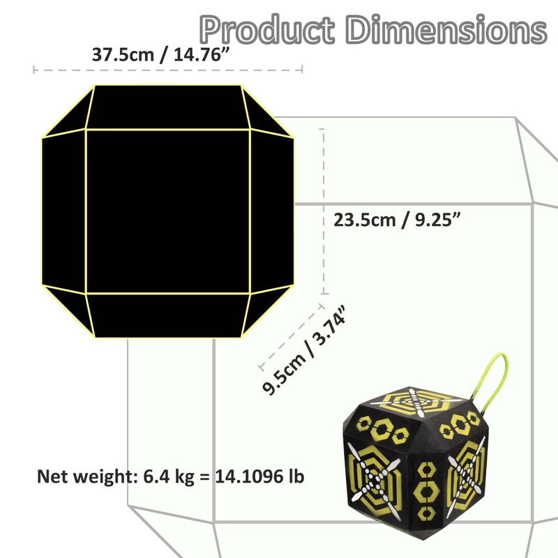 Archery Targets 18-Sided Portable Shooting Foam Target Block Cube with