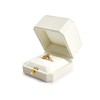 Oirlv Engagement Ring Box PU Leather Ring Storage Box for