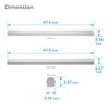 Euri Lighting ELS4-45W103sw 4FT LED Linear Strip Fixture, CCT (35K,