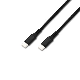 Sonilco USB-C to USB-C Cable 60W PD Fast Charging Cord Compatible with Laptops Tablets Smartphones Nylon Wire (Black, 1 FT)