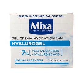Mixa Hyalurogel Gel Crema Hidratación Intensiva para Piel Deshidratada Normal 1.7 fl oz