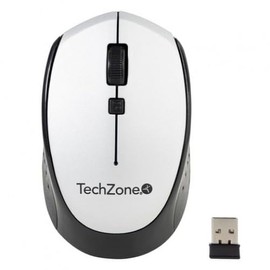 TECHZONE Mouse TZ19MOU01-INAPL Inalambrico USB 1600 dpi Plata/Negro