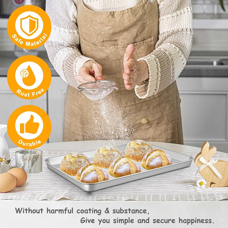 16 Inch Baking Sheet Pan, Joyfair Stainless Steel Cookie Sheet