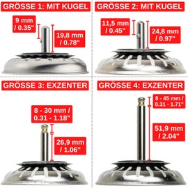 Strainer Basket for Sink, Diameter 79 mm / 80 mm / 82 mm Selectable, 1/2 Pack Selectable, Universal Sink Strainer, Made of Stainless Steel, Ideal as a Blanco Sink Replacement Part, Kitchen Sink Strainer