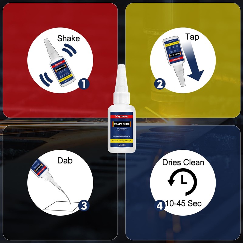 Craft Glue, Model Adhesive for Crafts, Model, Toy, Ceramic, Stone,