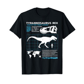 Tyrannosaurus Rex fact sheet Dinosaur Facts T-Shirt